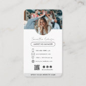 Berufliche moderne Visitenkarte mit Foto & QR (Vorderseite)