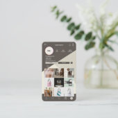 Berufliche, moderne Visitenkarten | Benutzerdefini Visitenkarte (Stehend Vorderseite)