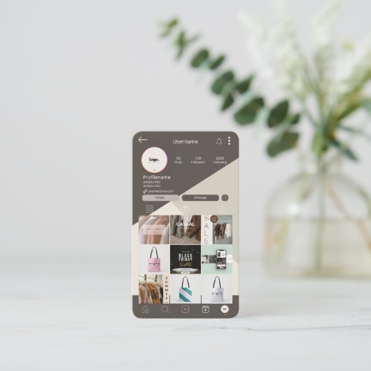 Berufliche, moderne Visitenkarten | Benutzerdefini Visitenkarte (Stehend Vorderseite)