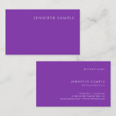 Berufliche moderne Vorlage Elegante Lila Farbe Visitenkarte (Vorne/Hinten)