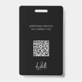 Berufliche Monogram Company Office-ID Ausweis (Rückseite)