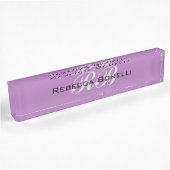 Berufliche Monogram Name Initials Schlicht Stilvol Namensplakette