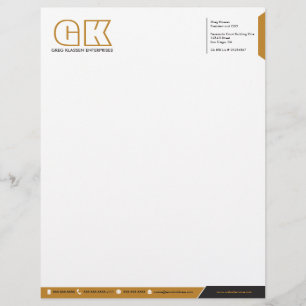 Berufliche Monogramm Briefbogen