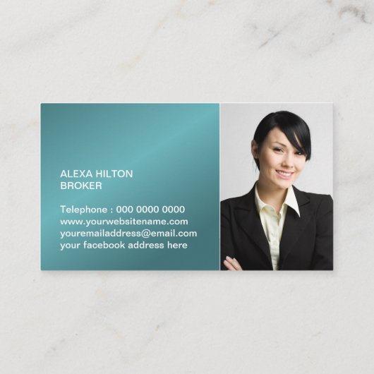 Berufliche Monogramm-Geschäfts-Karten-Schablone Visitenkarte (Rückseite)