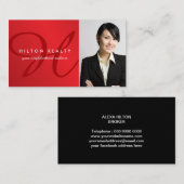 Berufliche Monogramm-Geschäfts-Karten-Schablone Visitenkarte (Vorne/Hinten)