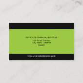 Berufliche Monogramm-Geschäfts-Karten Visitenkarte (Rückseite)