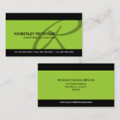 Berufliche Monogramm-Geschäfts-Karten Visitenkarte (Vorne/Hinten)