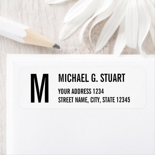 Berufliche Monogramm, schwarz und weiß, fett (Insitu)