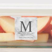 Berufliche Monogramm- und Namensmarken Etiketten (Befestigt)