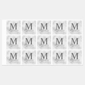 Berufliche Monogramm- und Namensmarken Etiketten (Blatt)