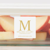 Berufliche Monogramm- und Namensmarken Etiketten (Befestigt)