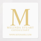 Berufliche Monogramm- und Namensmarken Etiketten (Design 2)