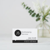 Berufliche Monographie Buchführung Visitenkarte (Stehend Vorderseite)