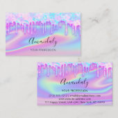 Berufliche Nägel Makeup Artist Lashes Visitenkarte (Vorne/Hinten)