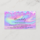 Berufliche Nägel Makeup Artist Lashes Visitenkarte (Rückseite)