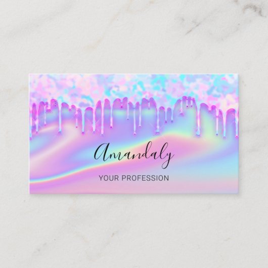 Berufliche Nägel Makeup Artist Lashes Visitenkarte (Vorderseite)