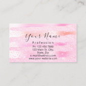 Berufliche Nagelkunst Manicure Glitzer Beauty Visitenkarte (Rückseite)