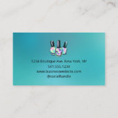 Berufliche Nagelkünstlerische Manicure Sparkasse Visitenkarte (Rückseite)