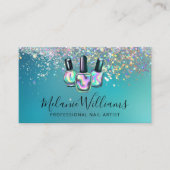 Berufliche Nagelkünstlerische Manicure Sparkasse Visitenkarte (Vorderseite)