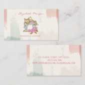 Berufliche Nähmaschine Katzenbürste Visitenkarte (Vorne/Hinten)