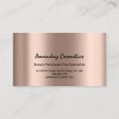 Berufliche Nail Artist Techniker Rose Tropfen Visitenkarte (Rückseite)