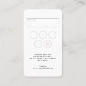 Berufliche Nails & Lashes QR Code Loyalty & Visitenkarte (Rückseite)