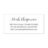 Berufliche Namenskontaktinformationen Einfach Permastempel (Design)