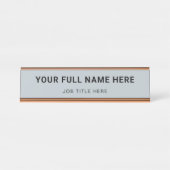 Berufliche Namensplatte mit Jobbezeichnung-Zeile b Schreibtischnamensplakette (Vorderseite )