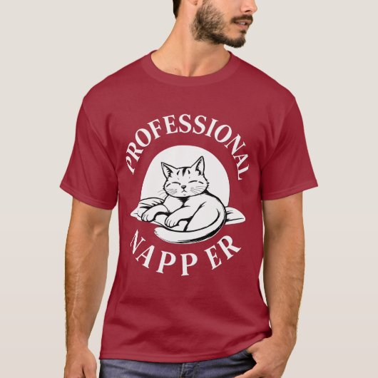 Berufliche Napper- Cat Lover T - Shirt - Begrenzt (Vorderseite)