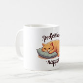 Berufliche Napper Cat Tasse Niedlich Lazy Cat Kaff (Vorderseite Links)