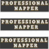 Berufliche Napper Typografie Aufkleber (Vorderseite)