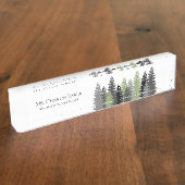 Berufliche Natur Inspiriert Lehrer Namensplakette (Seite)