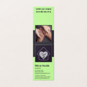 Berufliche Netzwerkkarte für ältere Menschen (Außenseite Aufgefaltet)