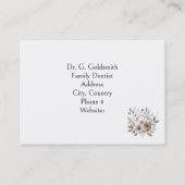 Berufliche Neutralzahnarztkarte Terminkarte (Rückseite)