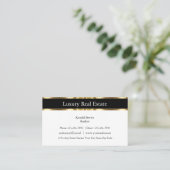 Berufliche noble Realtor-Geschäfts-Karten Visitenkarte (Stehend Vorderseite)