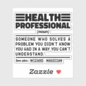 Berufliche Noun-Definition Cool sarkastisch Aufkleber (Blatt)