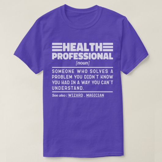 Berufliche Noun-Definition Cool sarkastisch T-Shirt (Design vorne)