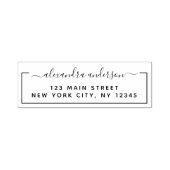 Berufliche oder persönliche Elegante Rücksendeadre Permastempel (Design)