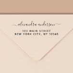 Berufliche oder persönliche Elegante Rücksendeadre Permastempel<br><div class="desc">Moderne und elegante Cursive Script Typografie Einladung Rücksendeadresse selbst-Tinte Briefmarke, die ideal für eine Save the Date, UAWG, Brautparty, Baby Duwer, Geburtstagsparty, Weihnachts-Weihnachtskarte oder Einladung ist. Der Text dieses handgeschriebenen modernen Schriftzeichen kann mit Ihrem Namen und Ihrer Adresse aktualisiert und angepasst werden. Diese Babydusche, Brautparty, Junggeselinnen-Abschied per Post, Hochzeit oder...</div>
