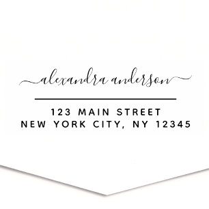 Berufliche oder persönliche Elegante Rücksendeadre Permastempel