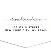 Berufliche oder persönliche Elegante Rücksendeadre Permastempel