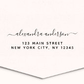 Berufliche oder persönliche Elegante Rücksendeadre Permastempel