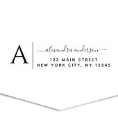 Berufliche oder persönliche Elegante Rücksendeadre Permastempel