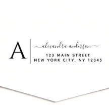 Berufliche oder persönliche Elegante Rücksendeadre