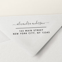 Berufliche oder persönliche Elegante Rücksendeadre