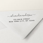 Berufliche oder persönliche Elegante Rücksendeadre Permastempel