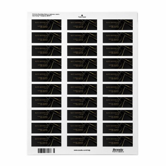 Berufliche Office-Rücksendeadresse (Vorne)