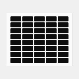 Berufliche Onyx Schwarz | Klassisches Elegant Etiketten