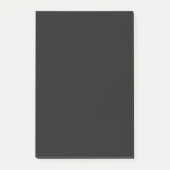 Berufliche Onyx Schwarz | Klassisches Elegant Post-it Klebezettel (Vorderseite)