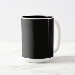 Berufliche Onyx Schwarz   Klassisches Elegant Zweifarbige Tasse